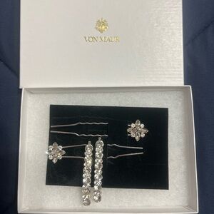 Silver Hair Accessory Set